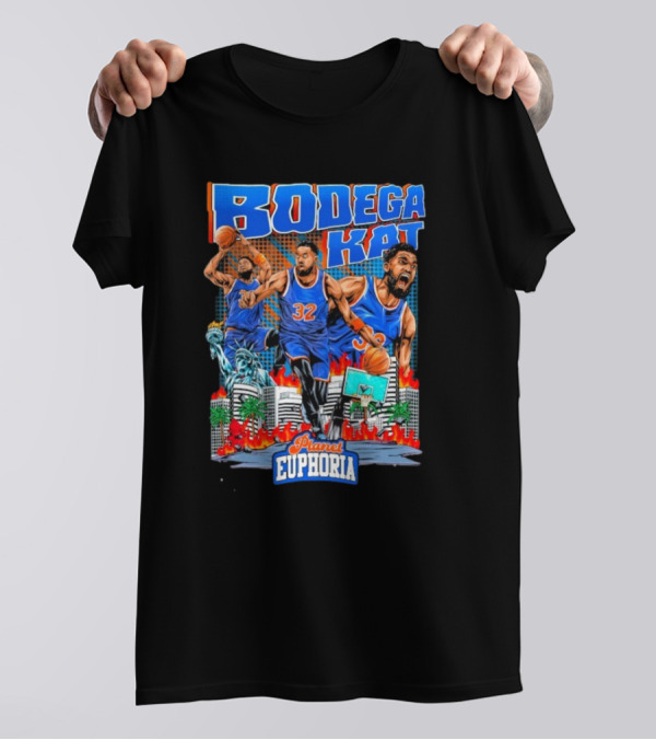 Bodega Kat Basketball Energy Planet Euphoria Action Player Number 32 T-Shirt