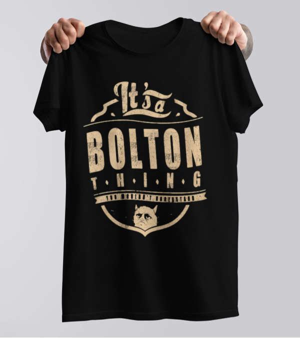 It's A Bolton Thing Cat Emblem T-Shirt