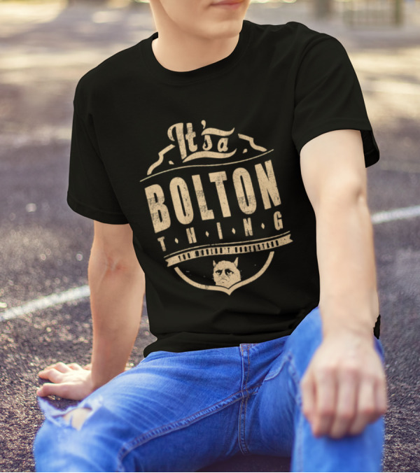 It's A Bolton Thing Cat Emblem T-Shirt