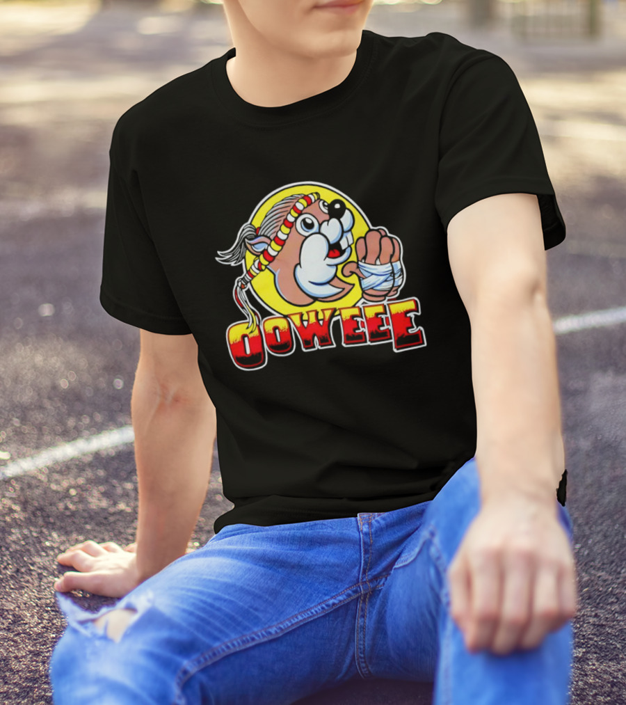 Buc-ee's Ooweee Muay Thai Beaver With Headband And Wrapped Fist T-Shirt