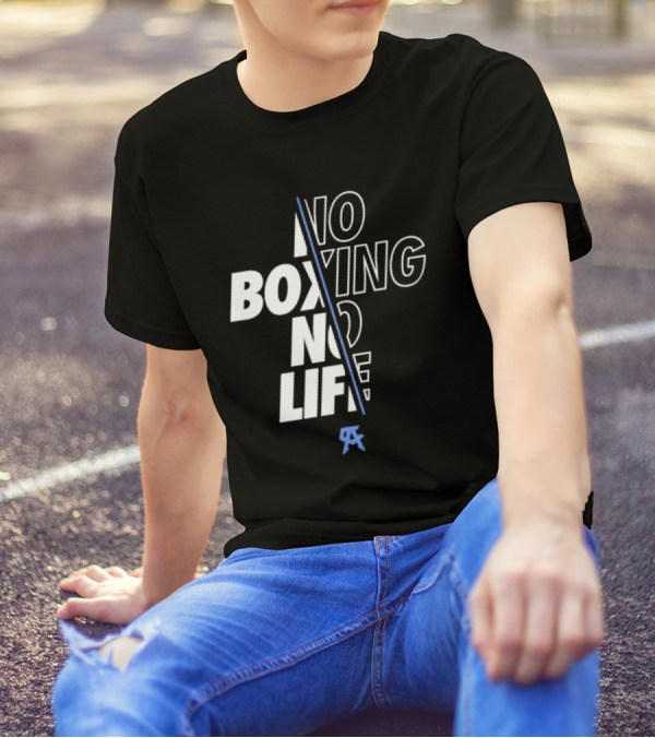 Canelo Alvarez No Boxing No Life Stylized Text With Icon T-Shirt