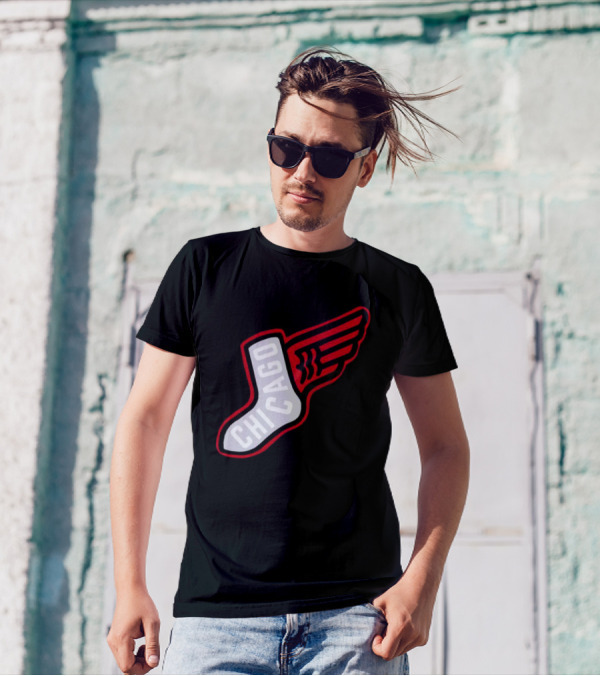 Chicago Winged Sock T-Shirt