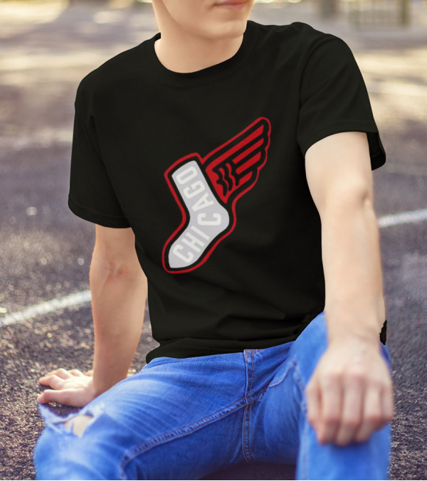 Chicago Winged Sock T-Shirt