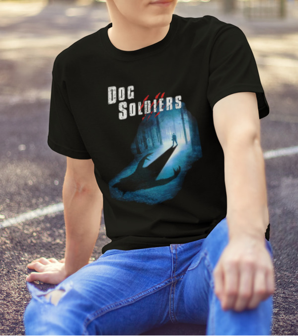 Dog Soldiers Werewolf Shadow In Forest Scene T-Shirt