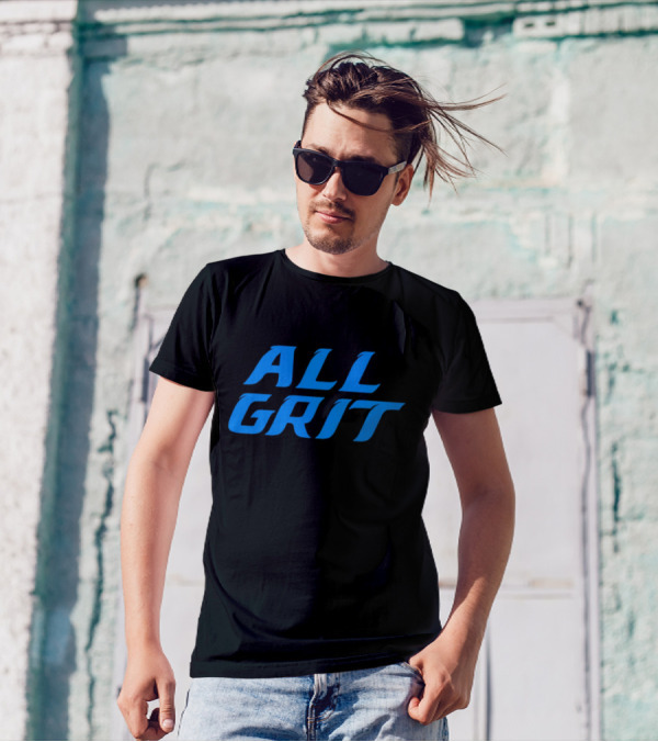 Detroit All Grit Football Motivation T-Shirt