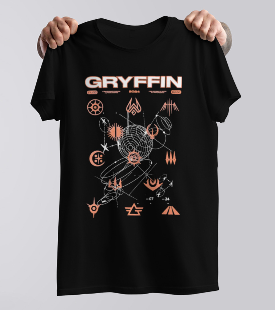Gryffin Pulse Cosmic Symbols 07 24 2024 T-Shirt