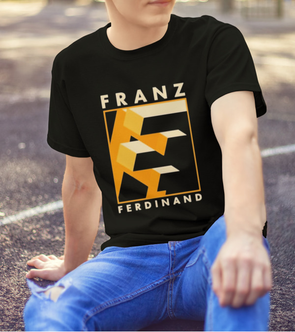 Franz Ferdinand Orange Geometric E T-Shirt