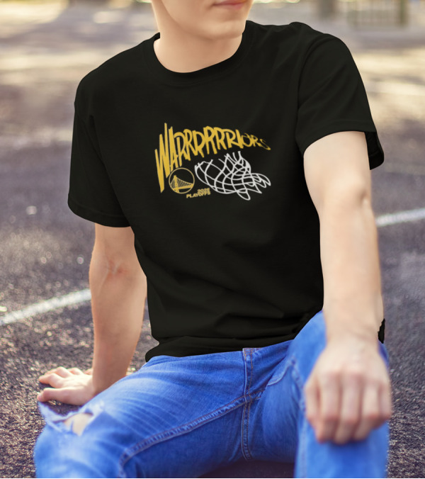 Golden State Warriors 2025 Playoffs Basketball Swish T-Shirt