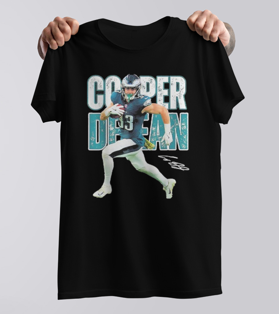 Cooper Dejean 33 Philadelphia Eagles Football Player T-Shirt