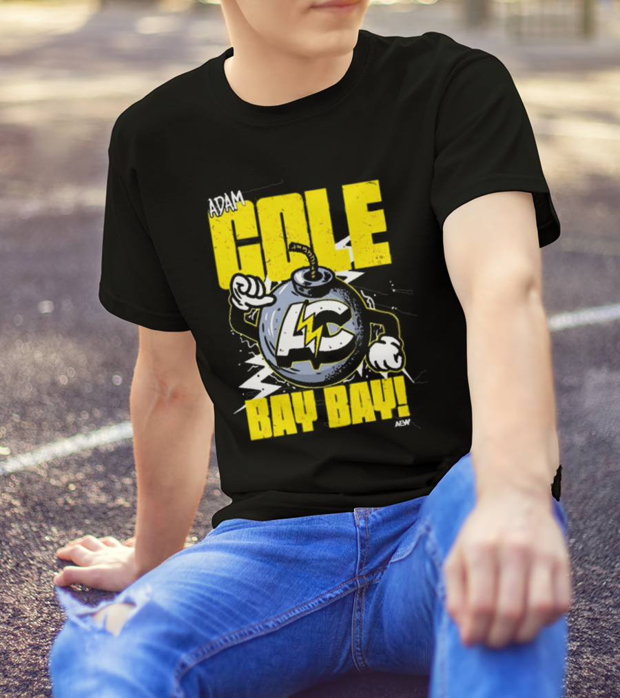 Adam Cole Bay Bay AC Bombs Away Comic Style T-Shirt