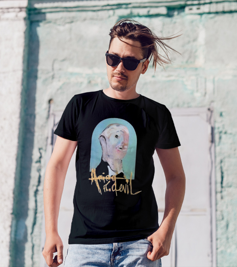 Amigo The Devil Cannibal Within Cover Distorted Face Art T-Shirt