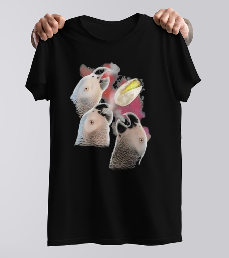 Apollo And Frens Three Cockatoos With Moon And Space Theme T-Shirt