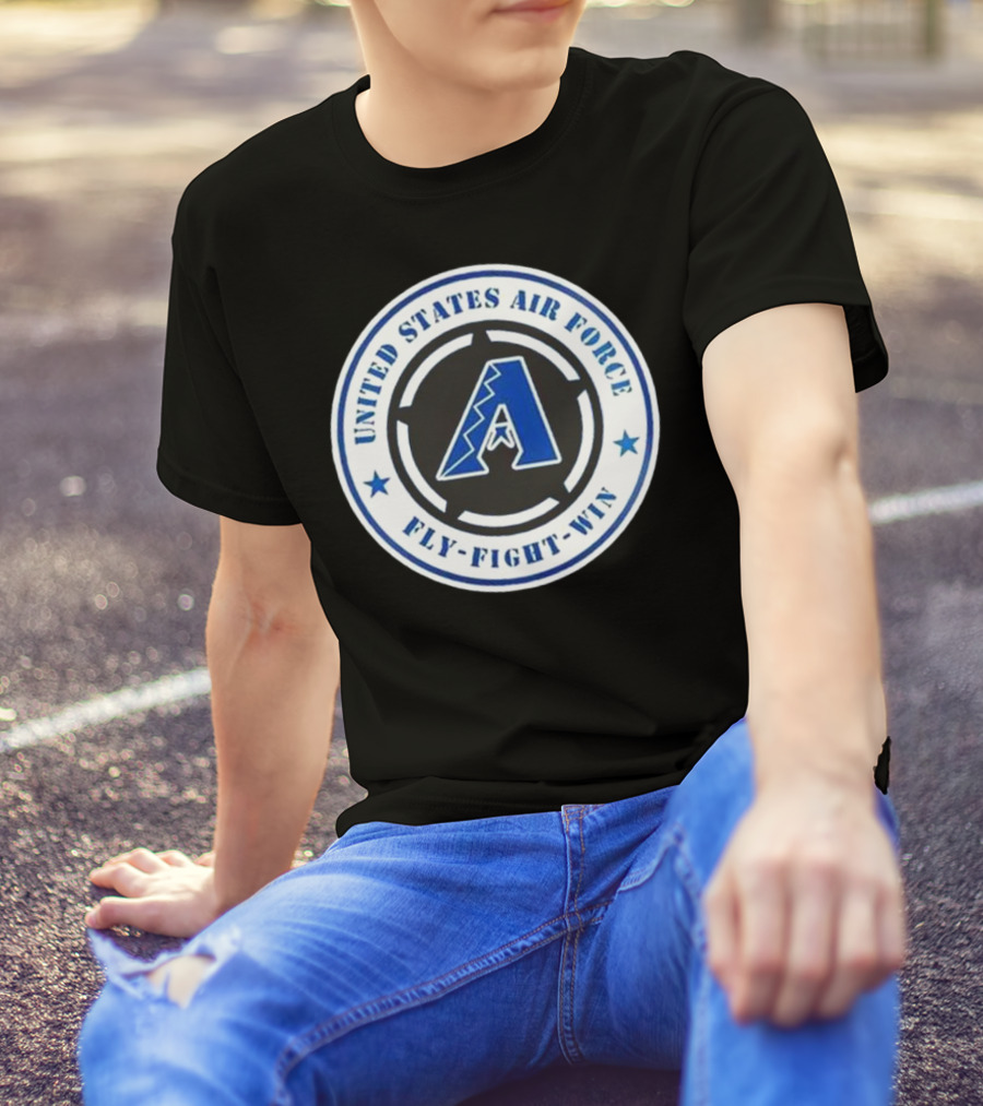 Arizona Diamondbacks United States Air Force Fly Fight Win Military Appreciation Night 2025 T-Shirt