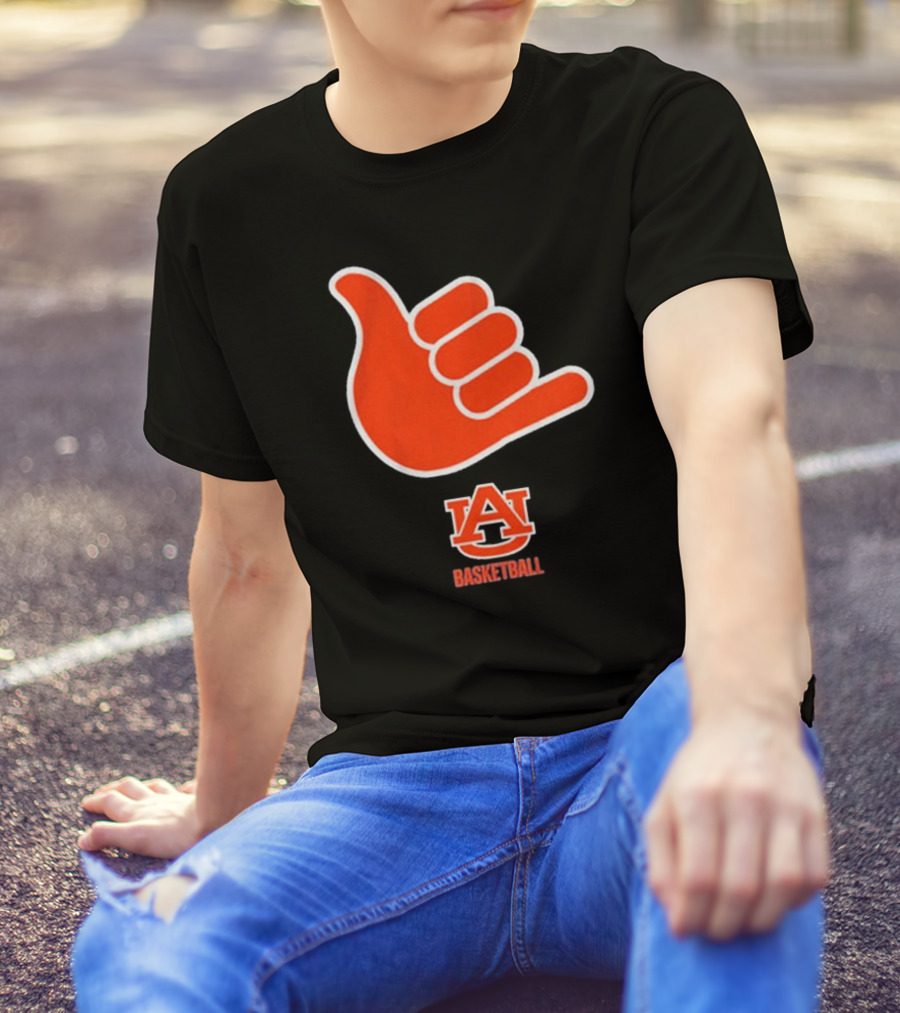 Auburn Basketball AU Shaka Hand Sign T-Shirt