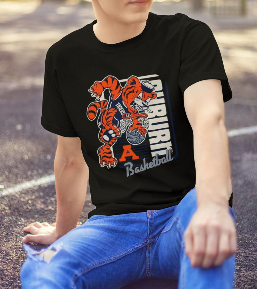 Auburn Tigers Basketball Mascot Dunk Tiger 2025 T-Shirt