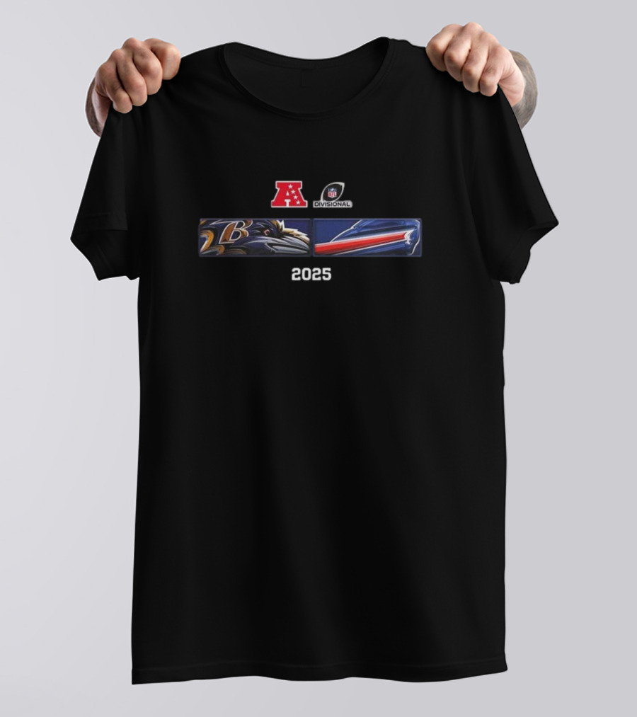 Baltimore Ravens Buffalo Bills 2025 AFC Divisional Matchup T-Shirt
