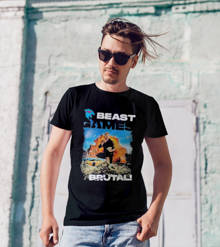 Beast Games Brutal Explosive Action Scene T-Shirt