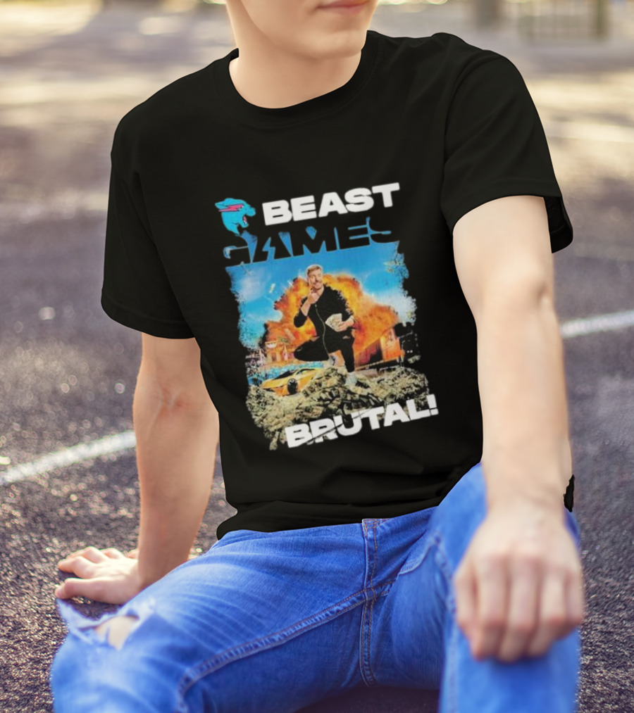 Beast Games Brutal Explosive Action Scene T-Shirt