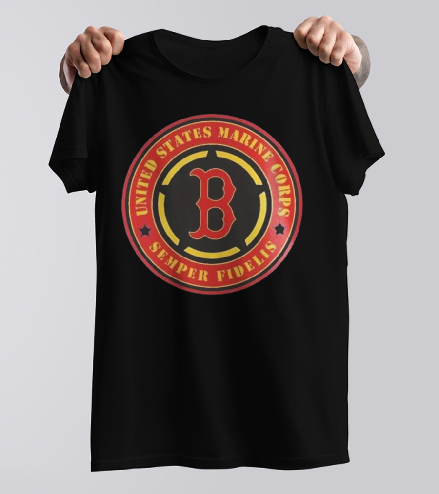 Boston Red Sox MLB United States Marine Corps Semper Fidelis Military Appreciation Night 2025 T-Shirt