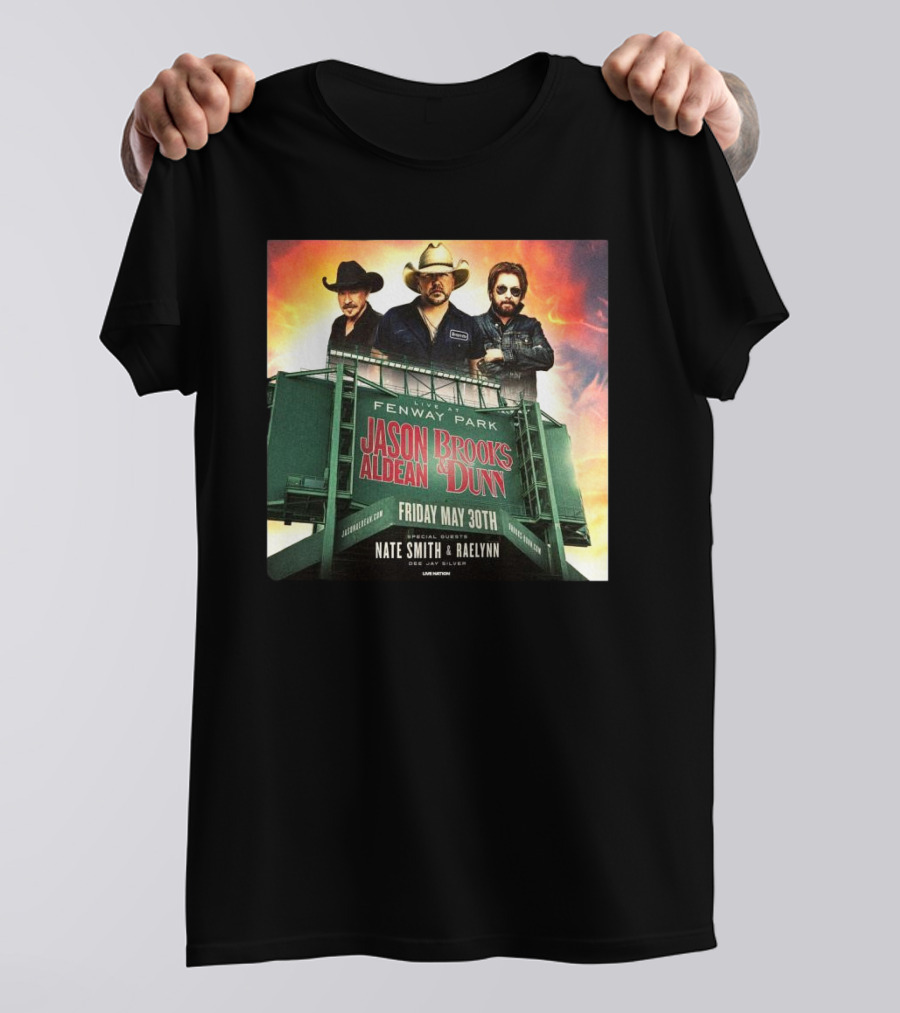 Brooks & Dunn And Jason Aldean Fenway Co-headlining Show At Park On May 30th T-Shirt
