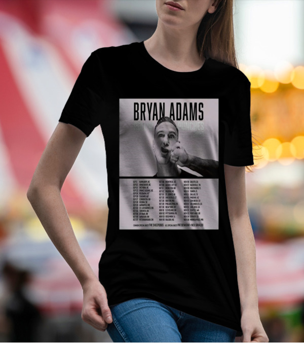 Bryan Adams Roll With The Punches 2025 North America Tour T-Shirt