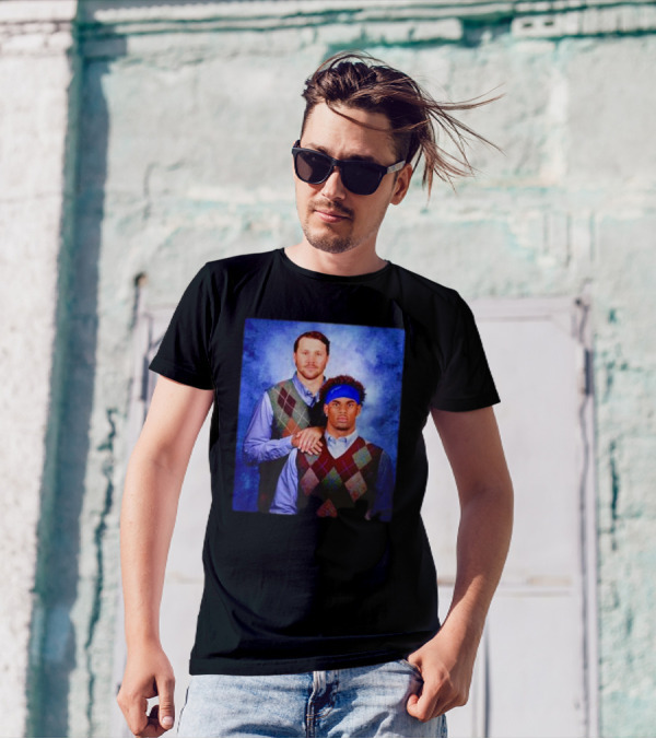 Buffalo Bills Josh Allen Keon Coleman Step Brothers T-Shirt