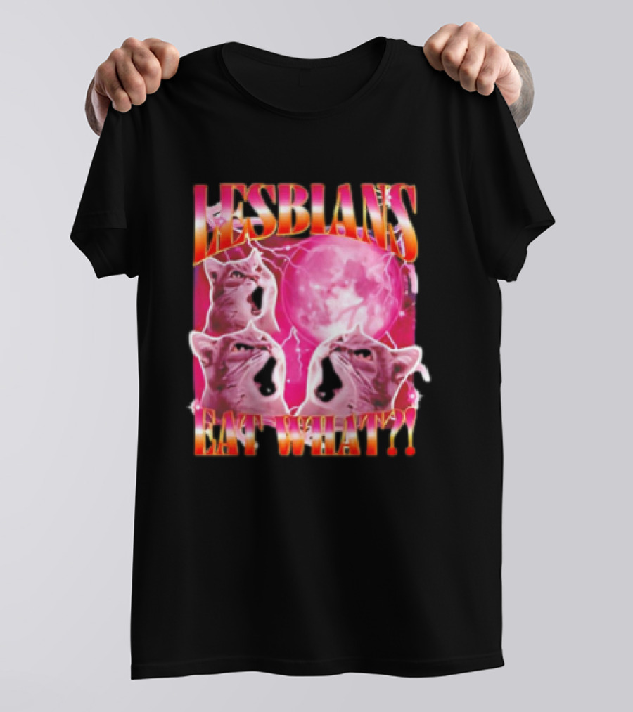 Cat Lesbians Eat What Graphic T-Shirt