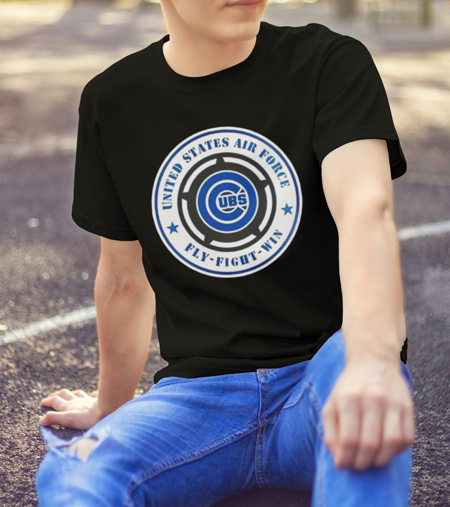 Chicago Cubs United States Air Force Fly Fight Win Military Appreciation Night 2025 T-Shirt