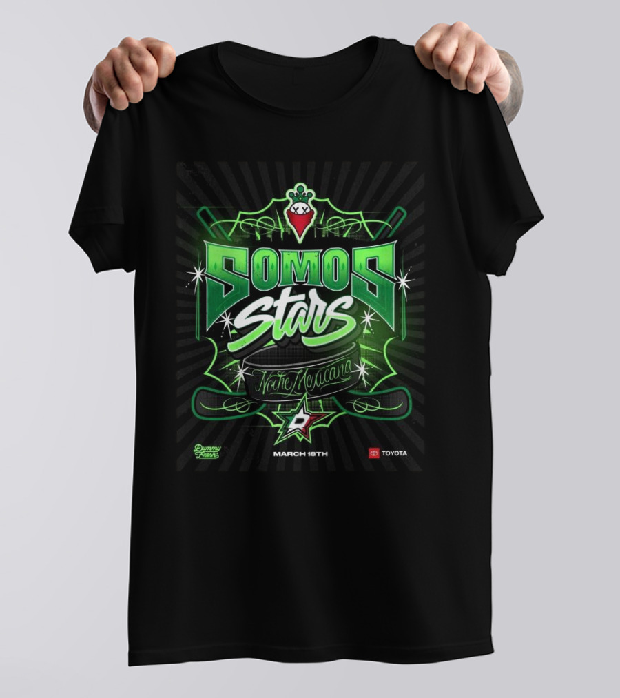 Dallas Stars Feliz Noche Mexicana T-Shirt
