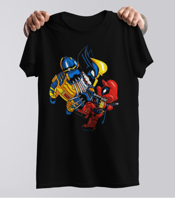 Deadplumber And Warverine Mashup Battle T-Shirt