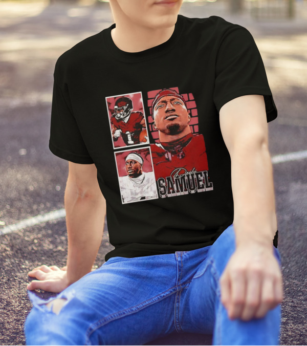 Deebo Samuel Washington Commanders NFLPA Football Signature Vintage T-Shirt