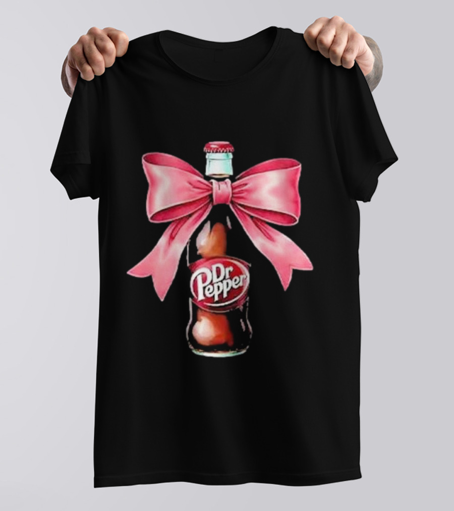 Dr Pepper Pink Bow Coquette T-Shirt