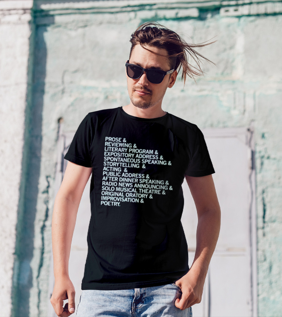 Events Speech List T-Shirt
