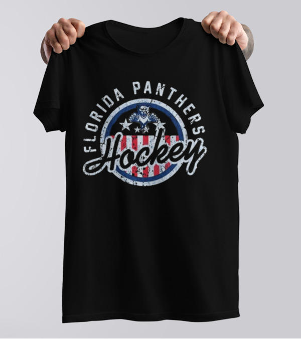 Florida Panthers Hockey Leaping Cat T-Shirt