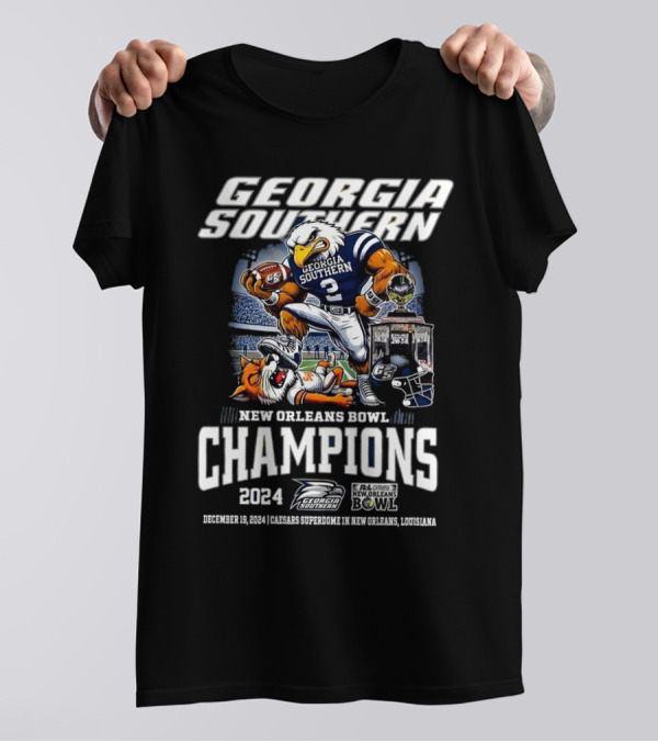 Georgia Southern Eagles New Orleans Bowl Champs 2024 T-Shirt