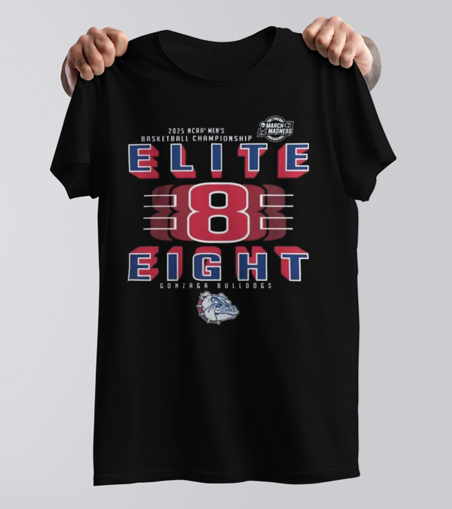 Gonzaga Bulldogs 2025 NCAA Men’s Basketball Championship March Madness Elite Eight T-Shirt