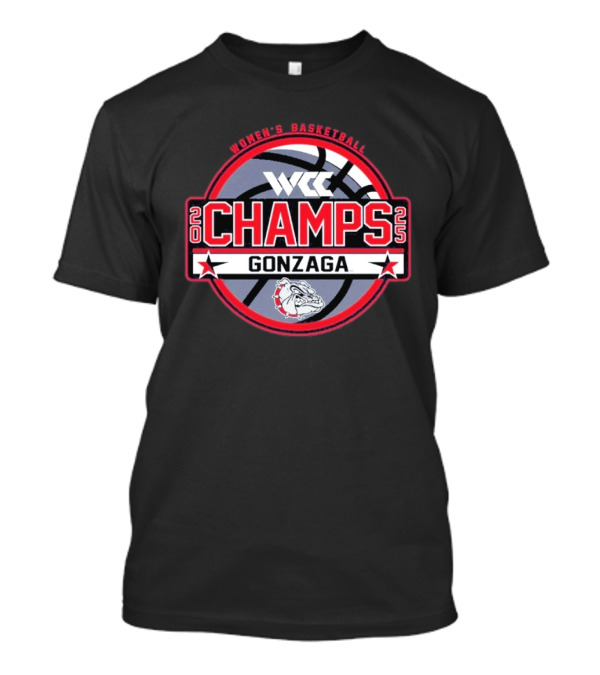 Gonzaga University Women’s Basketball 2025 WCC Regular Season Champions T-Shirt