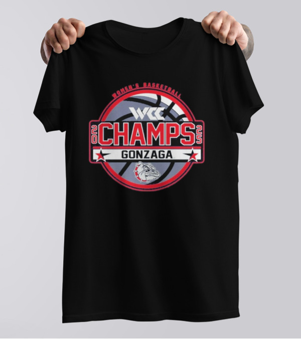 Gonzaga University Women’s Basketball 2025 WCC Regular Season Champions T-Shirt