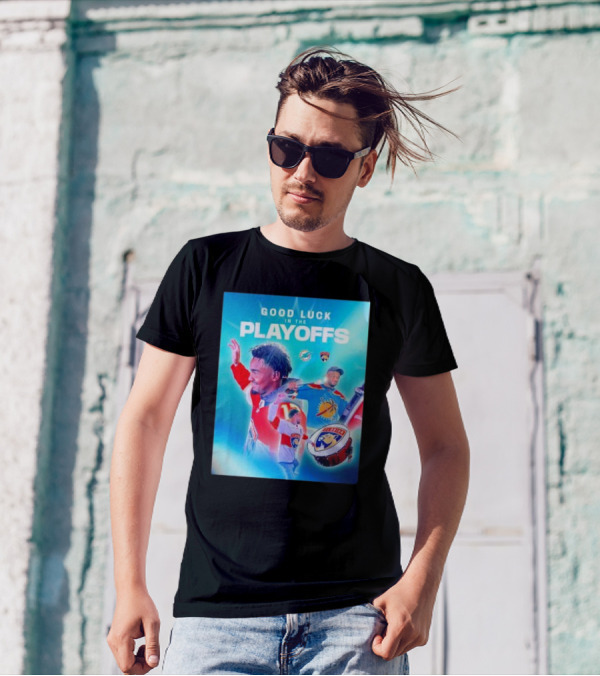Good Luck In The Playoffs Florida Panthers Vs Miami Dolphins Player T-Shirt
