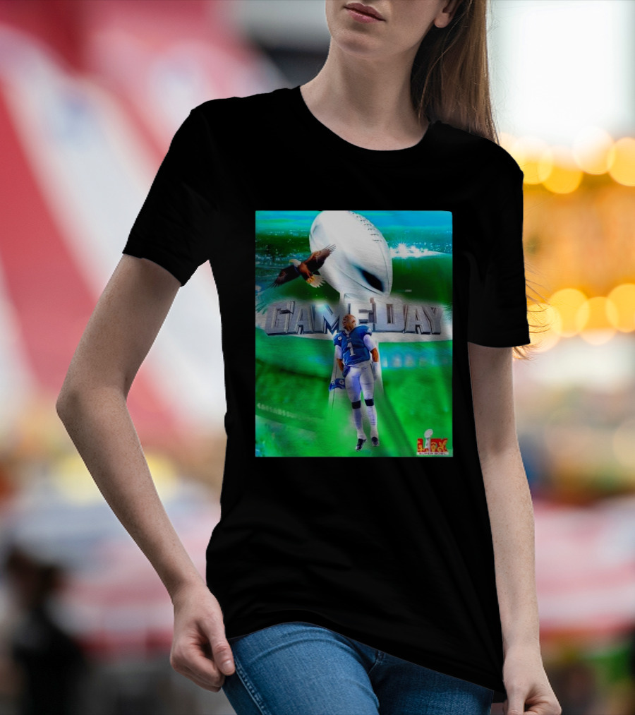 Game Day Jalen Hurts Philadelphia Super Bowl LIX Champions T-Shirt