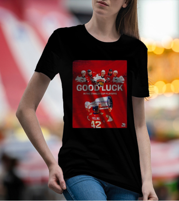 Good Luck In The Stanley Cup Playoffs Florida Panthers Player Trophy T-Shirt