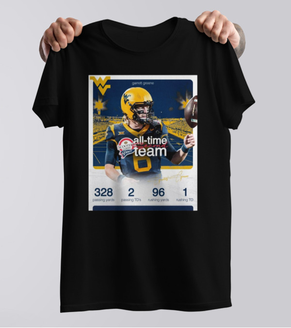 Garrett Greene Scooter’s Coffee Frisco Bowl All-Time Second Team With 328 Passing Yards Signature T-Shirt