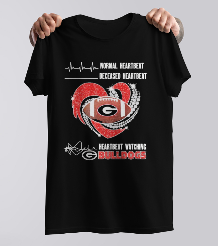 Georgia Bulldogs Faster Heartbeat When Ing Football T-Shirt