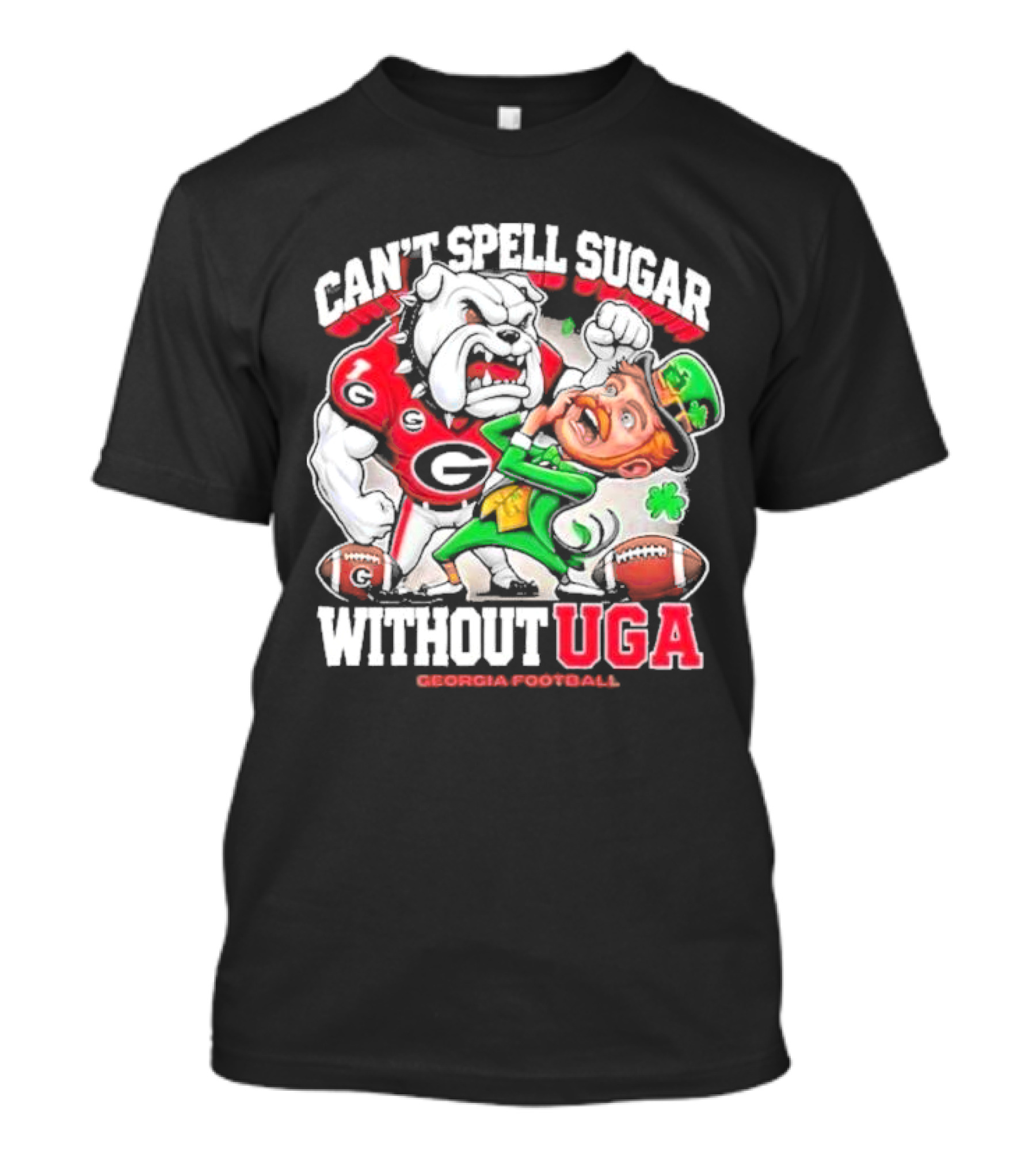 Georgia Bulldogs Football Can’t Spell Sugar Without Uga Mascot 2025 T-Shirt