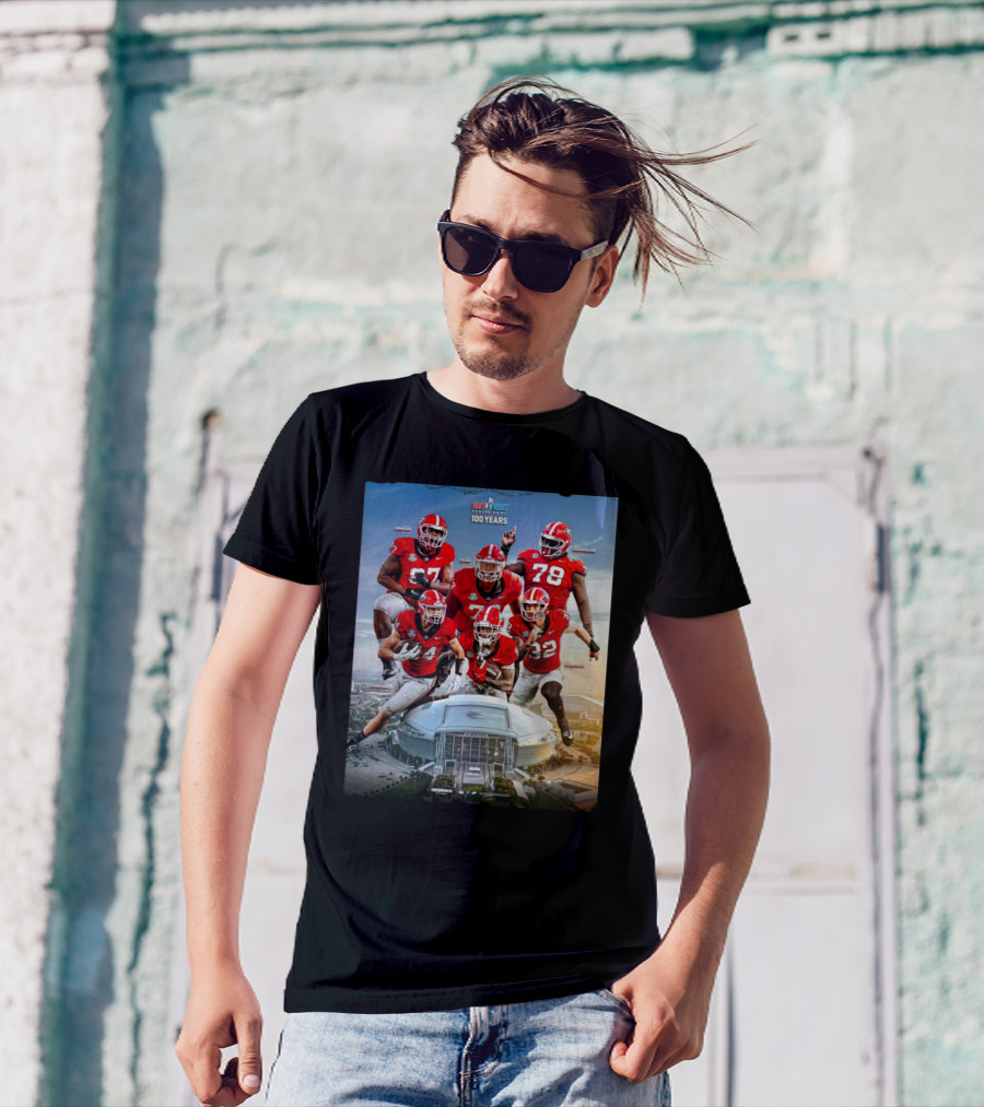 Georgia Bulldogs Football Warren Brinson Big Truss Ben Yurosek Chambliss Lovett East-West Shrine Bowl T-Shirt