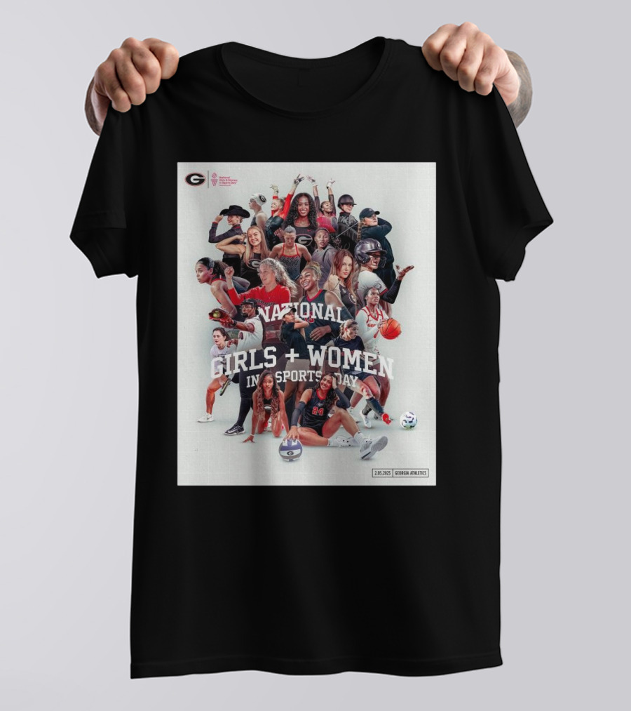 Georgia Bulldogs National Girls And Women In Sports Day 2.05.2025 Georgia Athletics T-Shirt