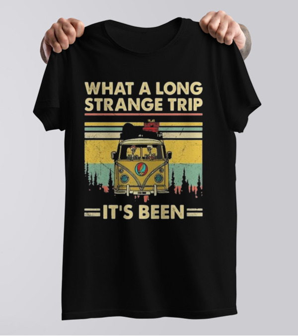 Grateful Dead It’s Been A Long Strange Trip Hippie Fan Rock What A Long Strange Trip It’s Been Vintage T-Shirt