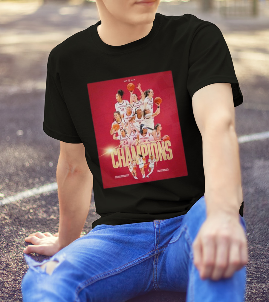 Harvard Crimson Women’s Basketball Ivy Madness Champions T-Shirt