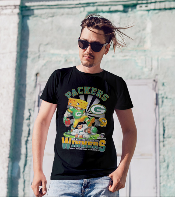 Green Bay Packers Winners NFC Wild Card Playoff 2025 T-Shirt