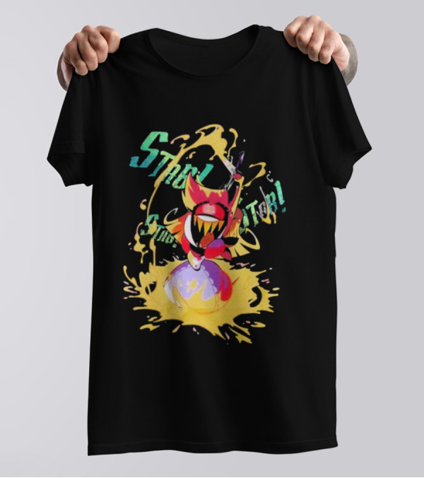 Hazbin Hotel Niffty Gold Glitter T-Shirt